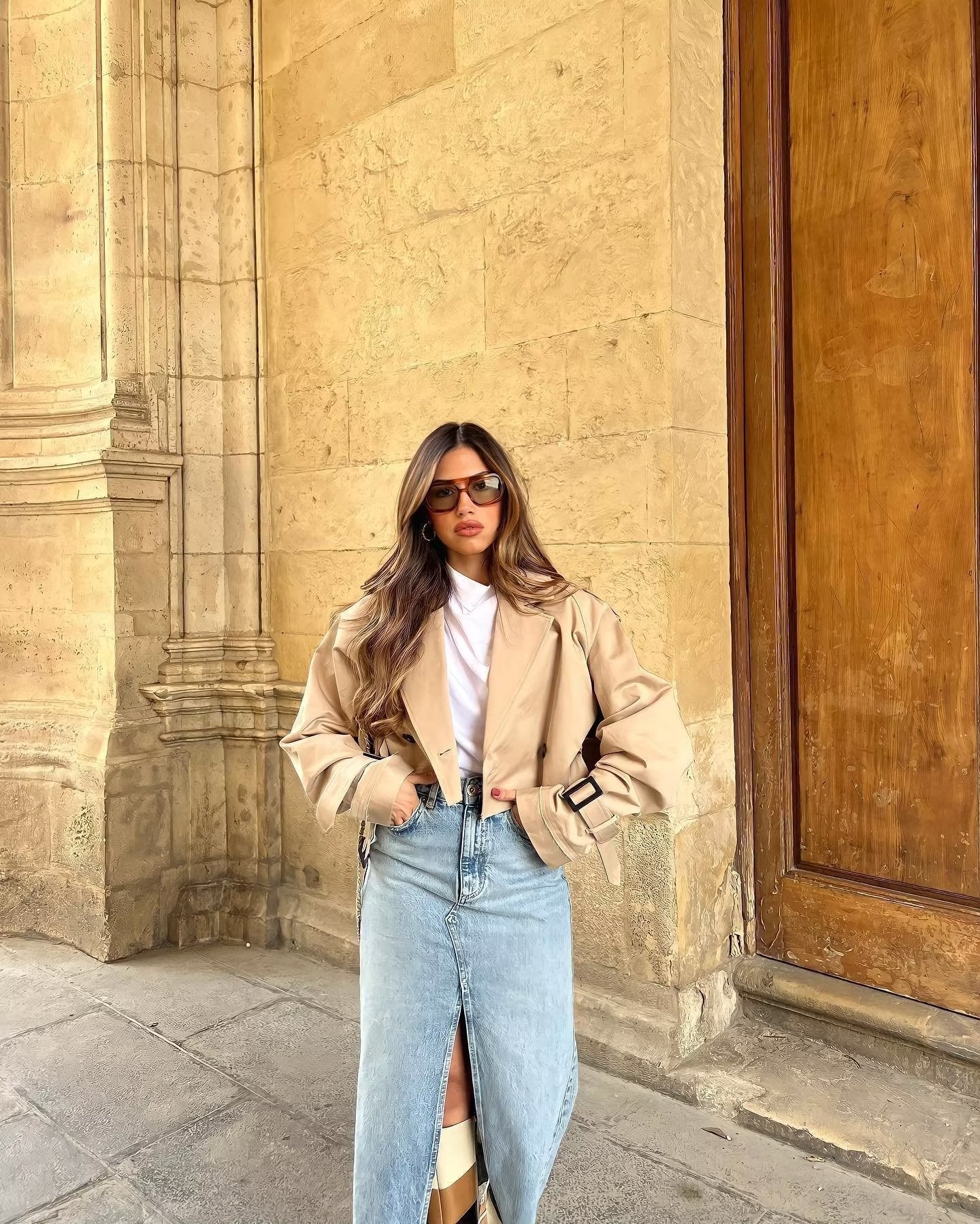 MAYA | Cropped Trenchcoat Beige – Modern, Chic & Onmisbaar in Jouw Garderobe