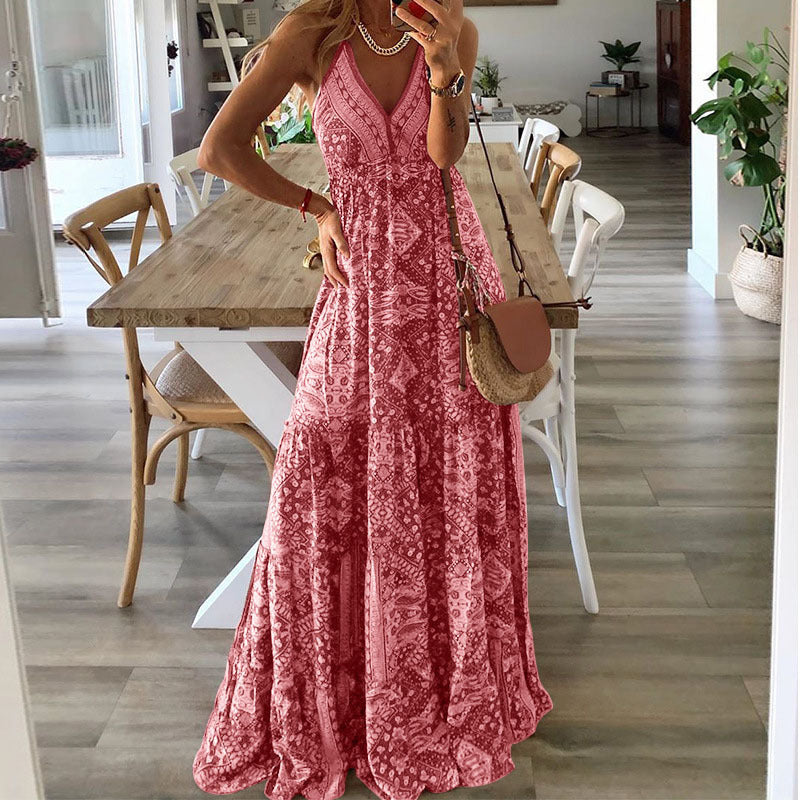 IDE | Bohemian Maxi Jurk – Zomerse Print & Comfort