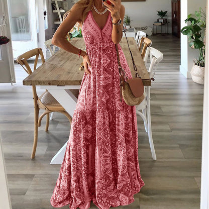 IDE | Bohemian Maxi Jurk – Zomerse Print & Comfort