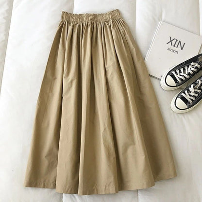 LISA | Minimalistische Midi-Rok – Tijdloze Elegant &amp; Heerlijk Comfortabel