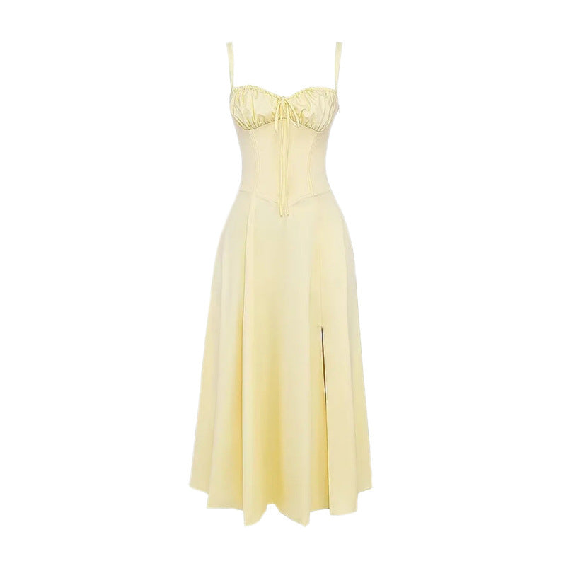 SOPHIE | Elegante Zomerjurk voor Dames met Gestruinde Top en Vloeiende Pasvorm