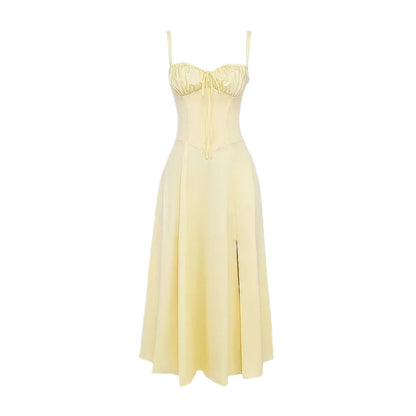 SOPHIE | Elegante Zomerjurk voor Dames met Gestruinde Top en Vloeiende Pasvorm