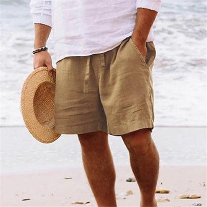 LEX | Linnen Heren Short – Zomershort met Elastische Taille