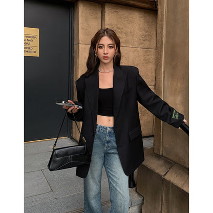 JULIE | Dames Oversized Klassieke Blazer met Brede Schouders
