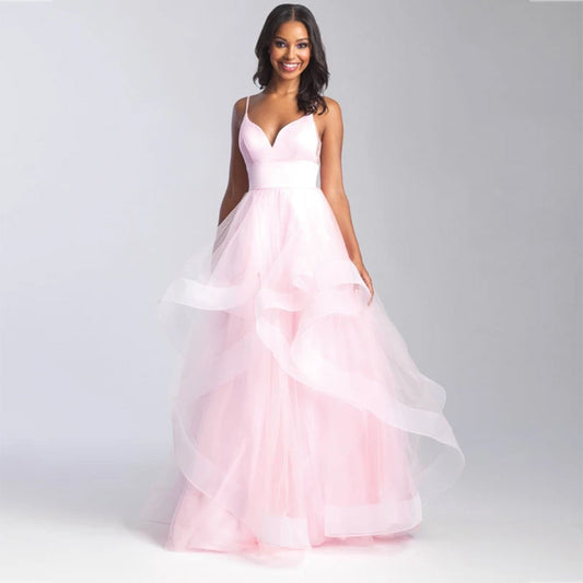 FARA | Tulle Avondjurk met Laagjes – Glamoureuze Gala Look