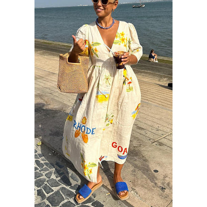 KATJA  | Zomerse Luchtige Jurk voor Dames met print