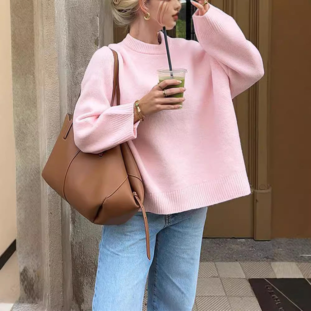 MAR | Zachtroze Oversized Trui – Comfort & Stijl in Één