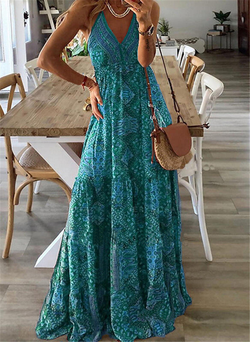 IDE | Bohemian Maxi Jurk – Zomerse Print & Comfort