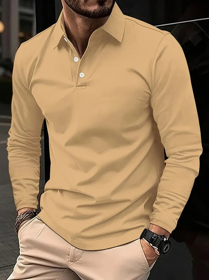 CODY | Heren Polo met Lange Mouwen – Slim Fit