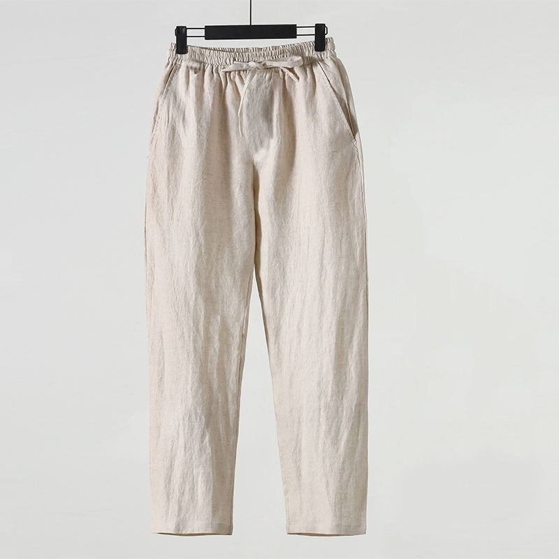 LIAM | Linnen Broek Heren Grote Maten – Comfortabel en Luchtig