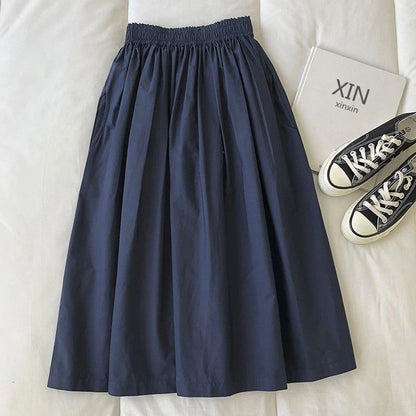 LISA | Minimalistische Midi-Rok – Tijdloze Elegant &amp; Heerlijk Comfortabel