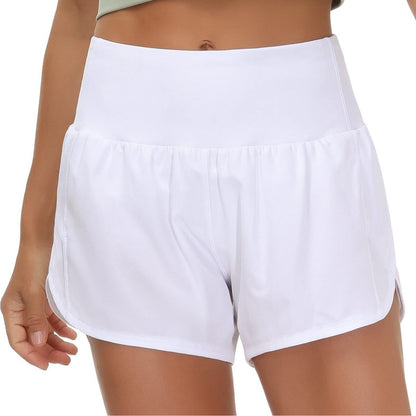 CLARA | Sport Shorts met Vrouwelijke Ruffle en Achterrits   – Ademend, Comfortabel en Trendy