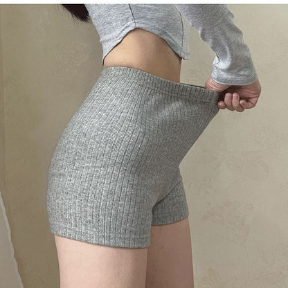 LOUISE | Luxe Ribgebreide Lounge Short – Comfortabel & Sexy in Één