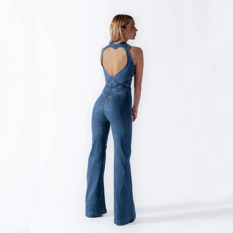 BEATRICE | Denim Dream Jumpsuit – Vrouwelijk, Stoer & Onvergetelijk