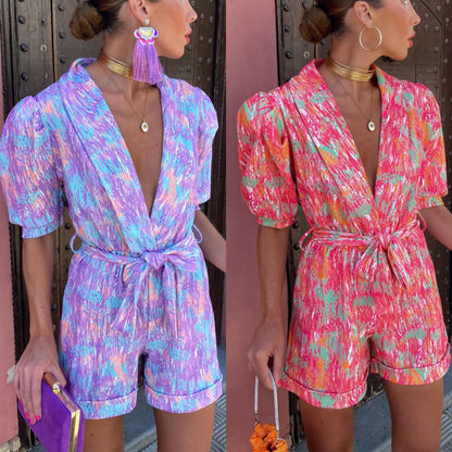 LESLIE | Kleurexplosie Playsuit – Statement Stijl met Comfort
