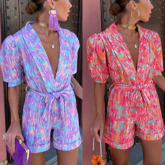 LESLIE | Kleurexplosie Playsuit – Statement Stijl met Comfort