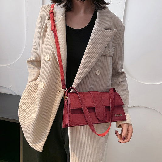 MOYA | Suède Look Schoudertas – Elegant & Verstelbaar
