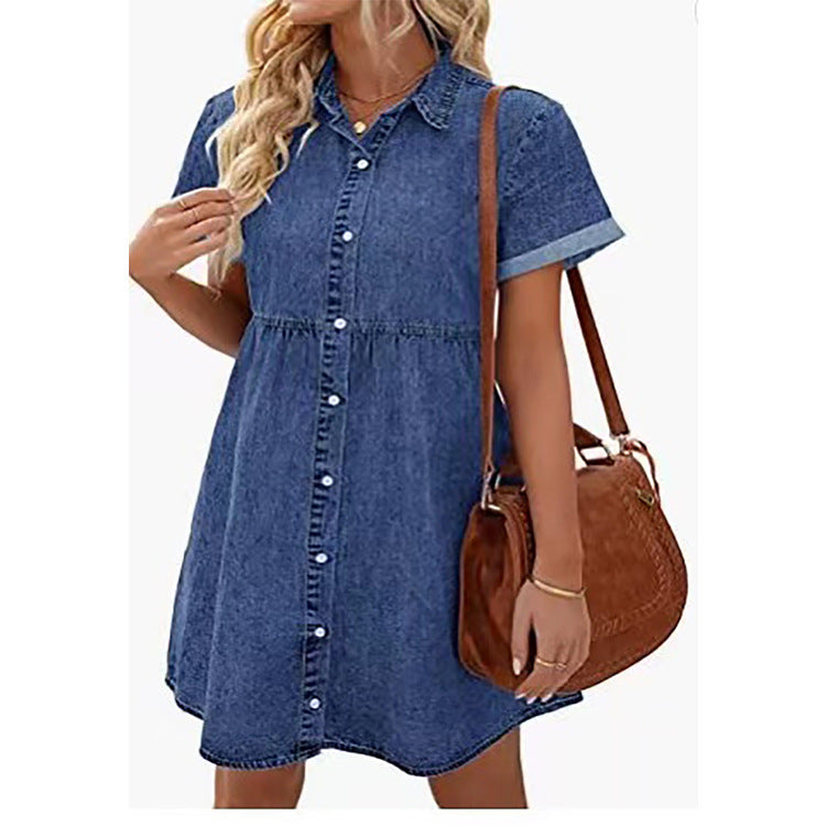 JUDITH | Overhemdjurk Dames – Casual Zomerjurk met Knoopsluiting