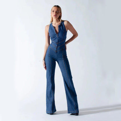 BEATRICE | Denim Dream Jumpsuit – Vrouwelijk, Stoer & Onvergetelijk