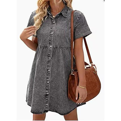JUDITH | Overhemdjurk Dames – Casual Zomerjurk met Knoopsluiting