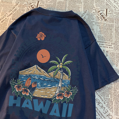 KINA | Hawaiiaanse Vibes T-shirt met Tropisch Design
