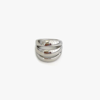 LINA | Statement Ring – Chunky Fashion Ring met Geslepen Design
