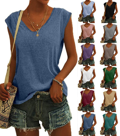 NICOLINE | Trendy V-Hals Dames Top – Jouw Zomer Must-Have!