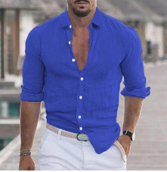 MATTHIEU | Linnen Longsleeve Shirt – Licht, Ademend & Stijlvol