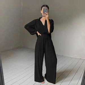 FLORINE | Elegante Jumpsuit met Wijde Pijpen – Dames