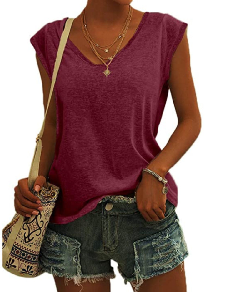 NICOLINE | Trendy V-Hals Dames Top – Jouw Zomer Must-Have!