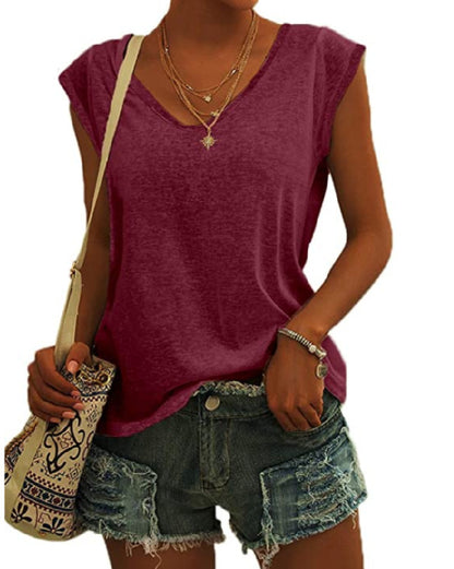 NICOLINE | Trendy V-Hals Dames Top – Jouw Zomer Must-Have!