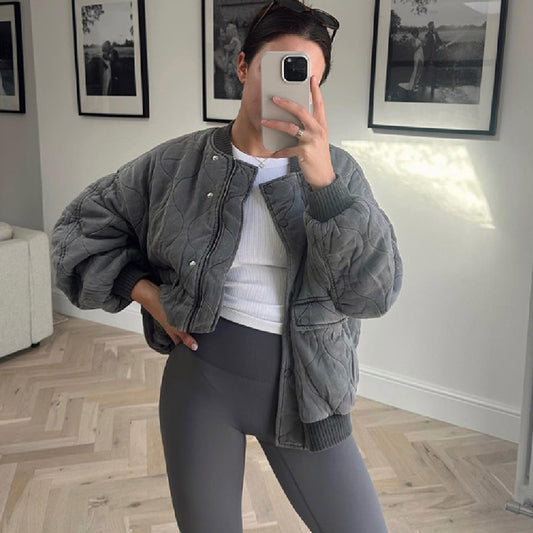 JACKY | Gewatteerde Bomberjack – Stoer, Warm & Oversized Comfort