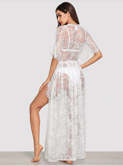 KESSY | Transparante Kanten Lingeriejurk – Zwoel en Elegant