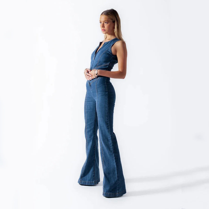 BEATRICE | Denim Dream Jumpsuit – Vrouwelijk, Stoer & Onvergetelijk