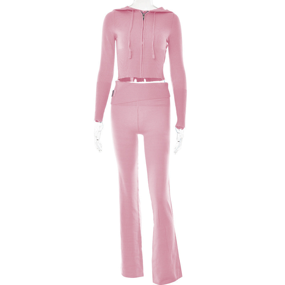 SIMONA | Gebreide Lounge Set Dames – Comfy Knit Two-Piece met Rits