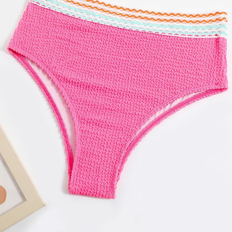 JITSE | High Waist Bikini met Gehaakt Detail – Retro Zomerse Dames Bikini