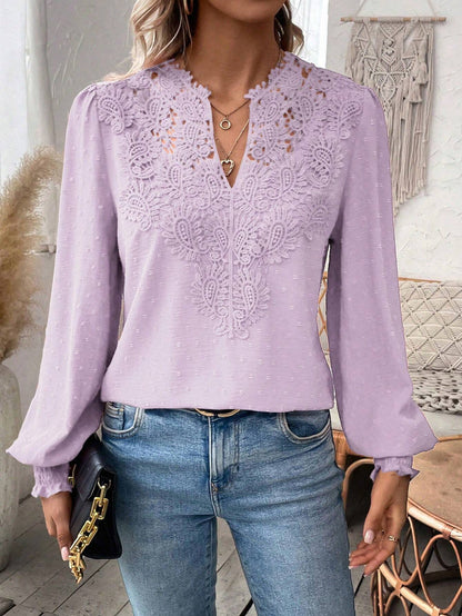 ESTHER | Blouse met Kant en Boho Touch – Tijdloos Elegant