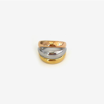 LINA | Statement Ring – Chunky Fashion Ring met Geslepen Design