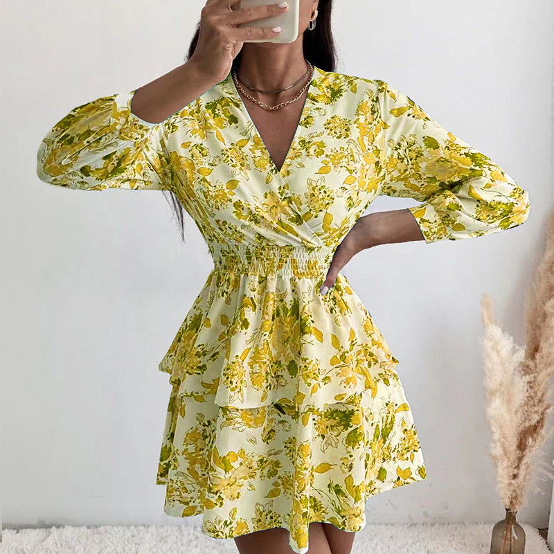 AMBRE | Zomerse Bloemenjurk met Print – Vrouwelijk, Fris & Vlot