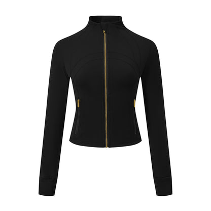 BIBI | Define Active Sportjack – Stretch Jacket met Gouden Rits
