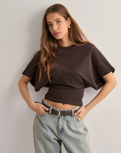 ZINZI | Vleermuismouwen T-shirt – Comfort & Stijl in Eén