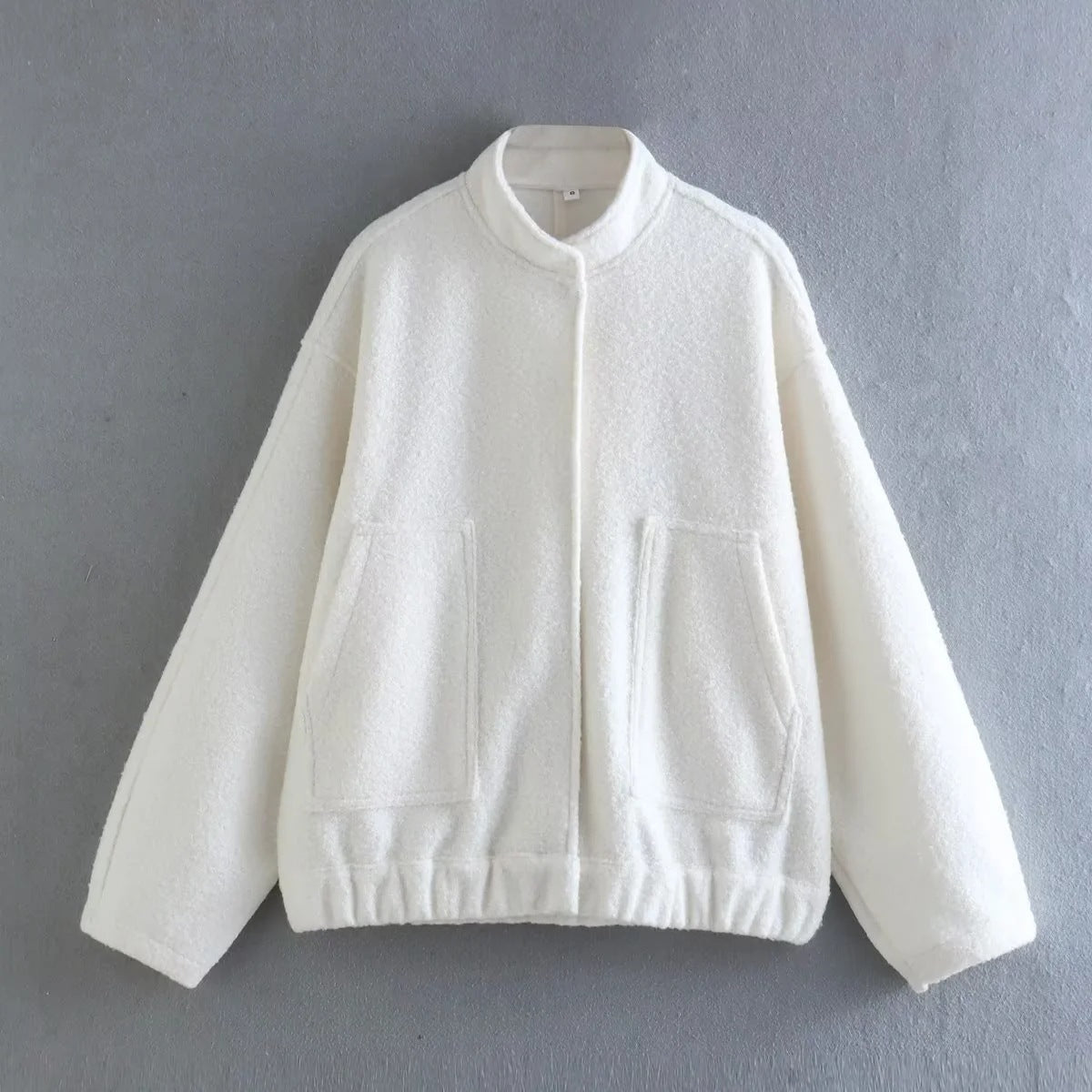 SOFIA | Oversized Damesjas – Trendy Bouclé Look voor Voorjaar & Winter
