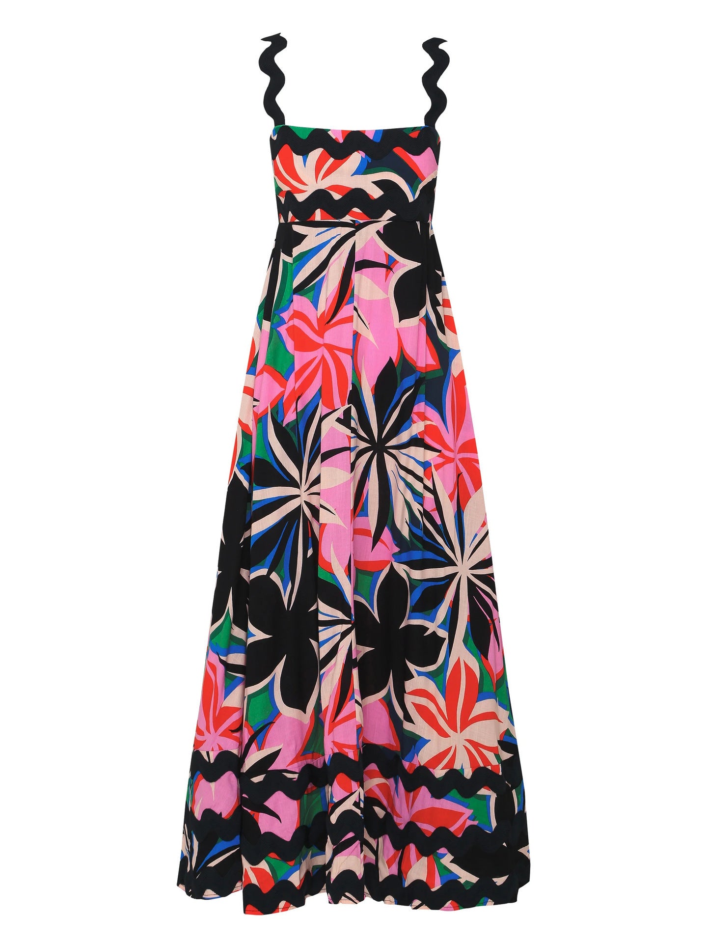 EMA | Scallop Maxi Jurk – Zomerse Flair met Speelse Schouderdetails