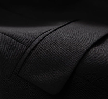 WINNE | Tailored Mouwloze Blazer – Minimal Chic in Zwart & Khaki