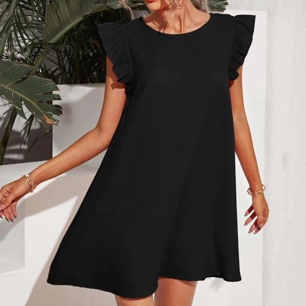 SITSKE | Luchtige Zomerjurk Dames – Jurk met Ruffle Mouwen in Diverse Kleuren