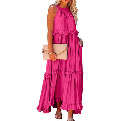 MARCELINE | Ruffle Maxi Jurk – Luchtige Zomerjurk met Volants