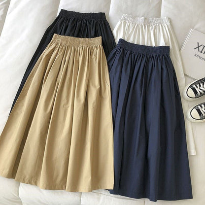 LISA | Minimalistische Midi-Rok – Tijdloze Elegant &amp; Heerlijk Comfortabel