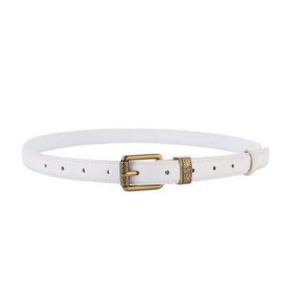 ANIC | Vintage Riem met Goudkleurige Gesp – Stijlvolle Accessoire voor Elke Look