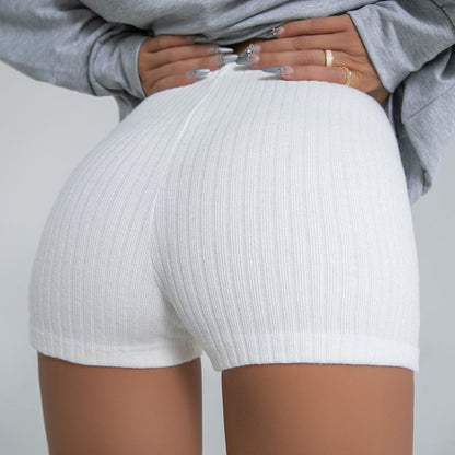LOUISE | Luxe Ribgebreide Lounge Short – Comfortabel & Sexy in Één
