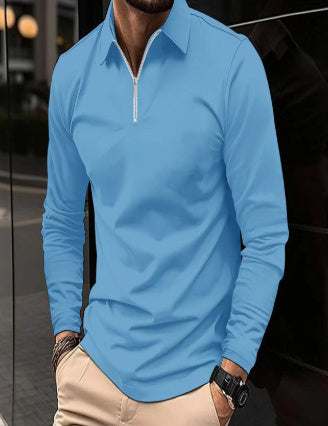 CODY | Heren Polo met Lange Mouwen – Slim Fit